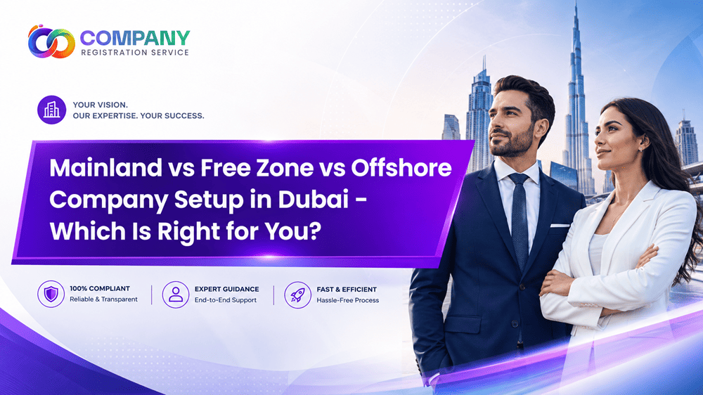 Mainland vs Free Zone vs Offshore Company Setup in Dubai 2026 — Which Is Right for You?